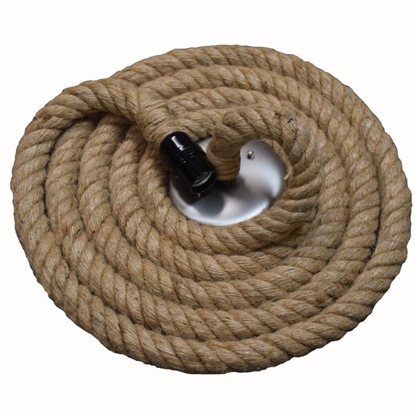 Rope Pendant Light - Etsy