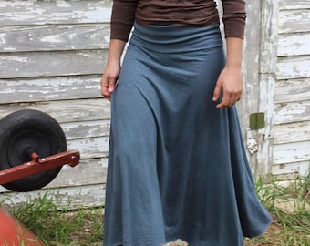 Long Harvest Skirt / Organic Cotton and Hemp