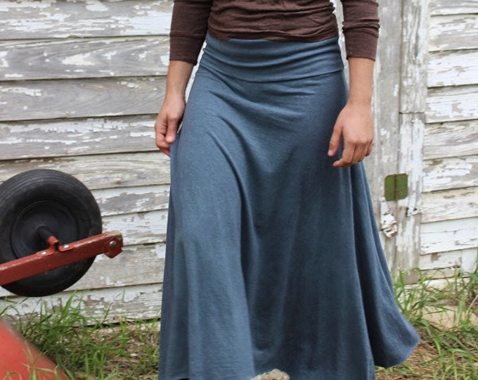 Long Harvest Skirt / Organic Cotton and Hemp - Etsy