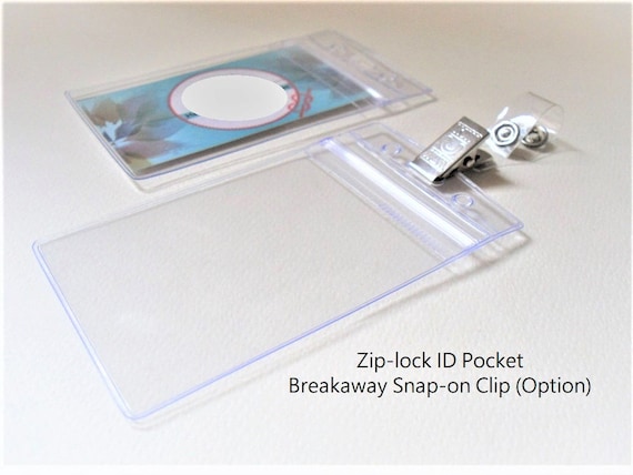 Ik heb het erkend radar Smeren ID Cover Badge Houder Card Protector Pocket Badge Clear - Etsy