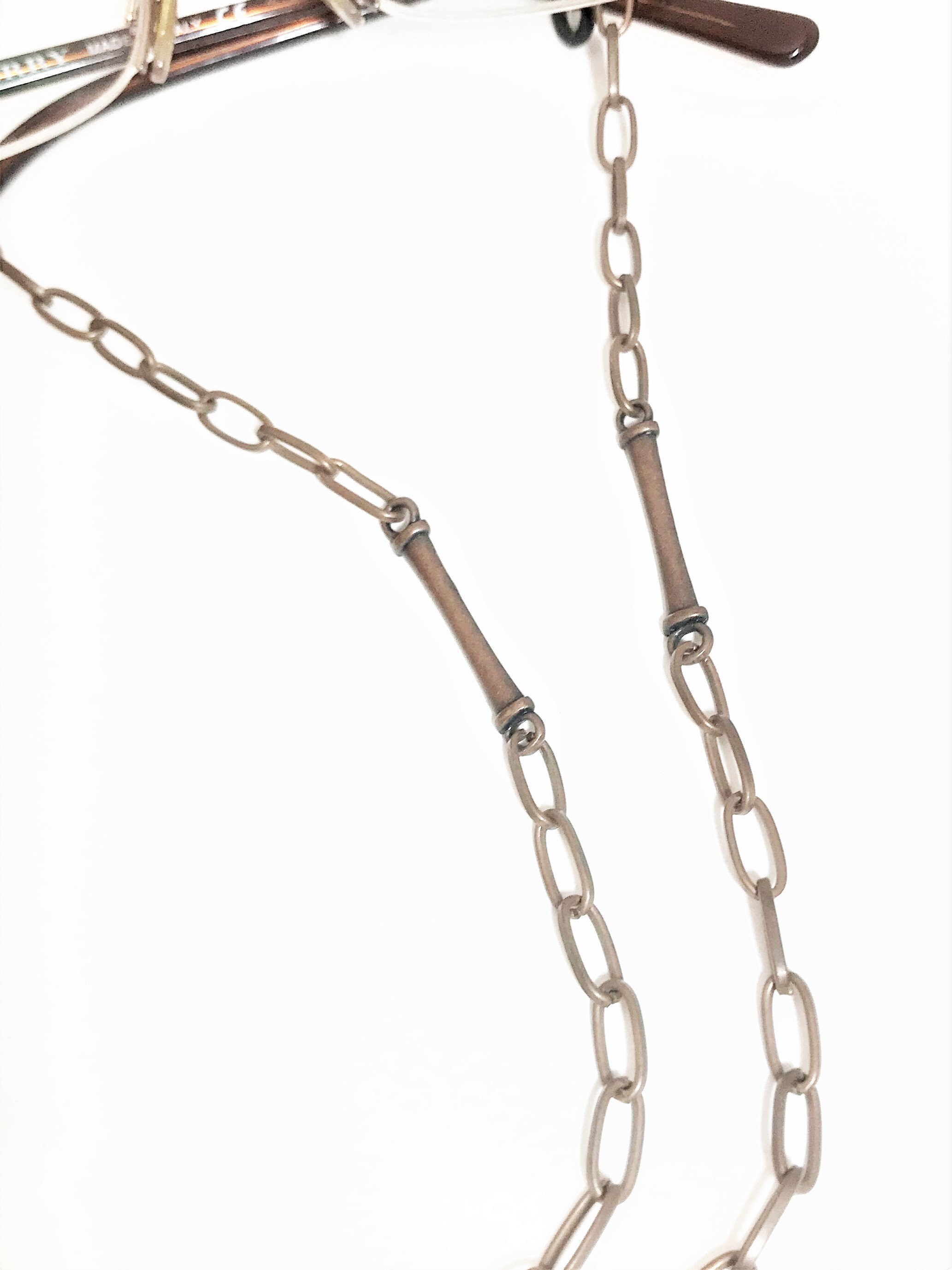 Copper Eyeglass Chain 2634 Cool Glasses Chains Etsy