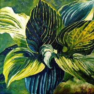 HOSTAS ~ Handmade 5x7 Photo Greeting Card - Card Stock and Envelope made from 100% Recycled Materials
