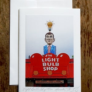 LIGHT BULB SHOP Man ~ Handmade 5x7 Photo Greeting Card - Card Stock and ...