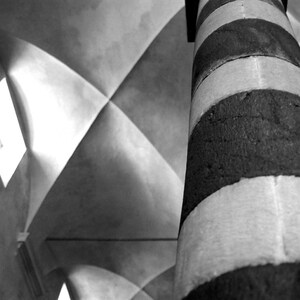 MARBLE COLUMN ~ Handmade 5x7 Photo Greeting Card - Card Stock and Envelope made from 100% Recycled Materials