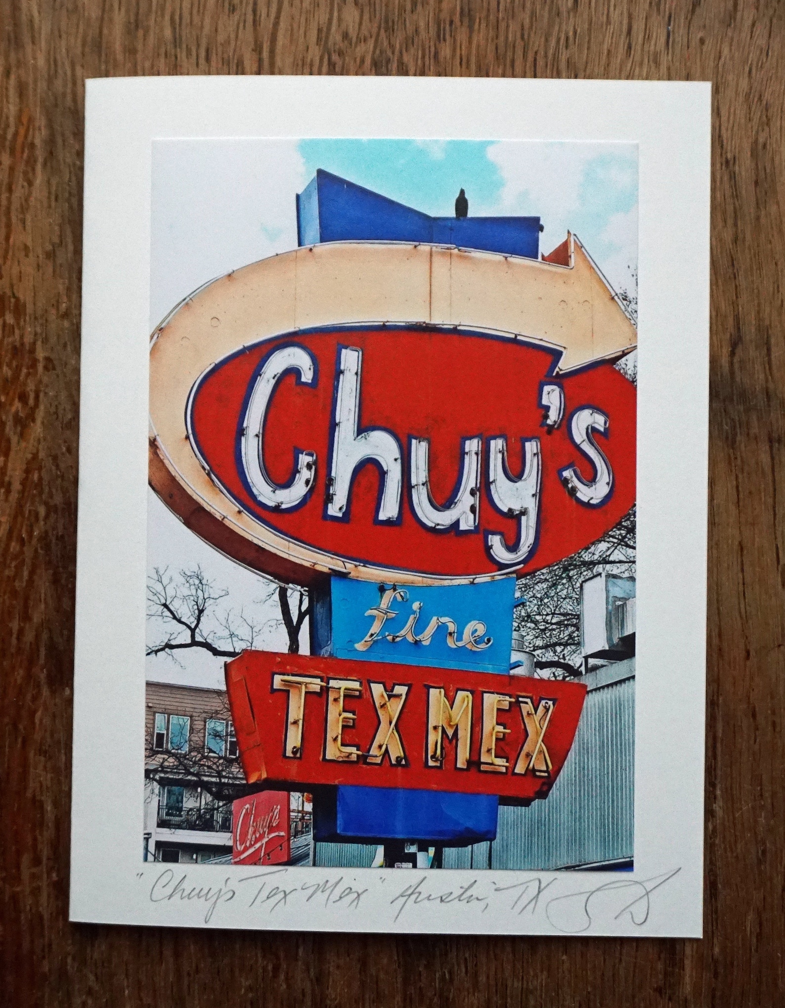 CHUY'S TEX MEX ~ Handmade 5x7 Photo Greeting Card - Card Stock and ...