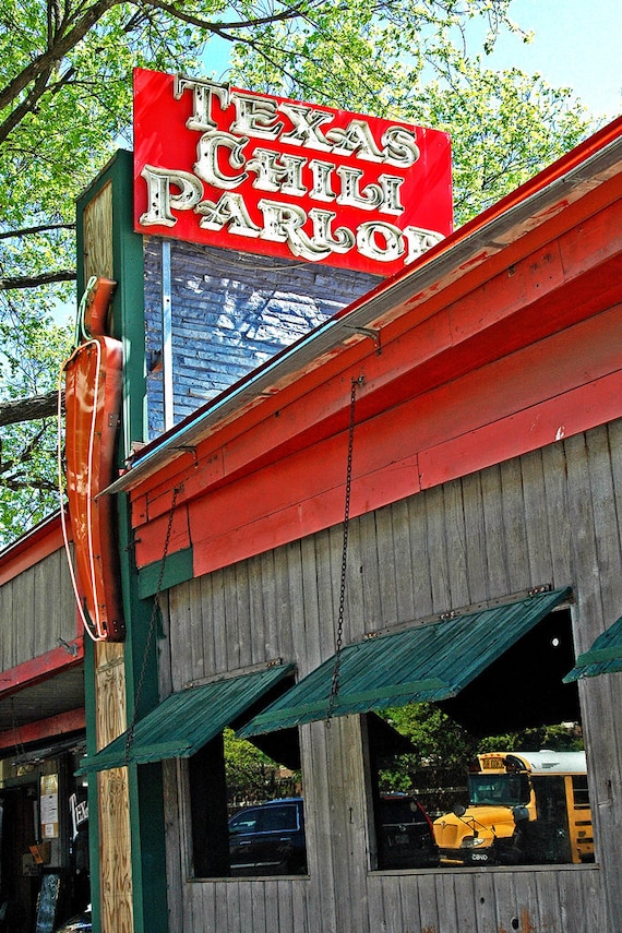 TEXAS CHILI PARLOR Handmade 5x7 Photo Greeting Card Card Etsy