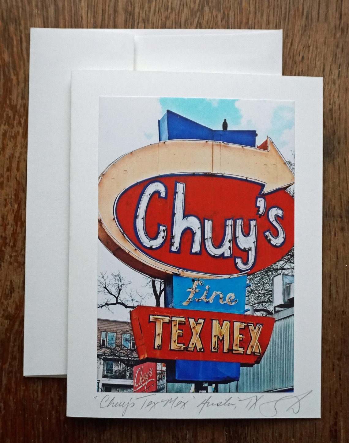 CHUY'S TEX MEX Handmade 5x7 Photo Greeting Card Card - Etsy