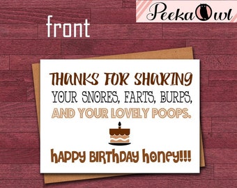 Instant download Funny birthday card for husband - Funny birthday cards - Digital birthday card for men - Snarky cards!!!