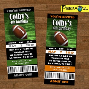 Imprimable Garcons Football Invitation Anniversaire Carte Etsy France