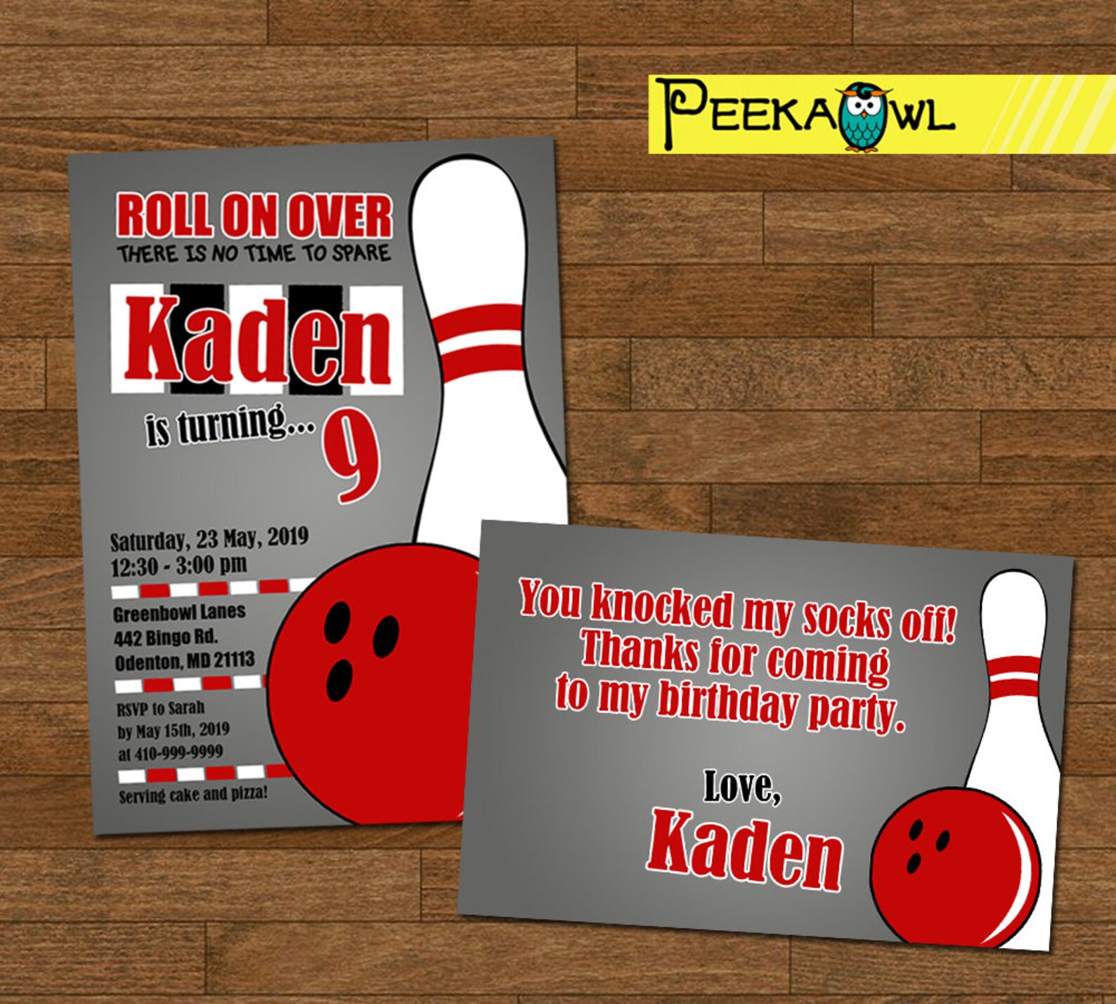 Bowling Party Invitation Bowling Invitation Bowling - Etsy