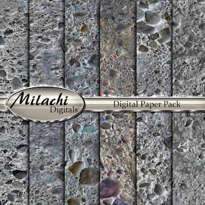 Stone Texture Digital Paper Pack - Commercial Use - Instant Download - M206