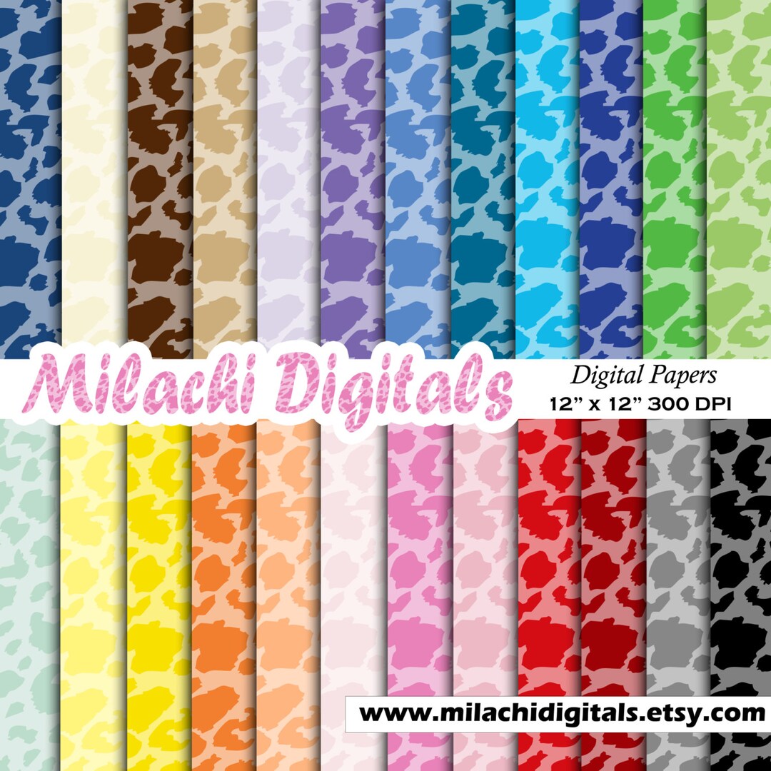 Cheetah Print Digital Paper, Animal Print Scrapbook Papers, Zoo Wallpaper, Safari Photography ...