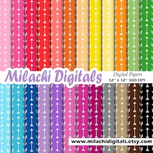 Arrows digital paper, tribal scrapbook papers, arrows wallpaper, background, commercial use - M569