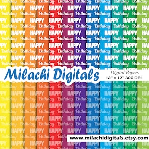 Alles Gute zum Geburtstag digitale Papier Geburtstag Scrapbook Papier Hintergrund Geburtstag Partei Papiere Einladung druckbare kommerzielle Nutzung M858