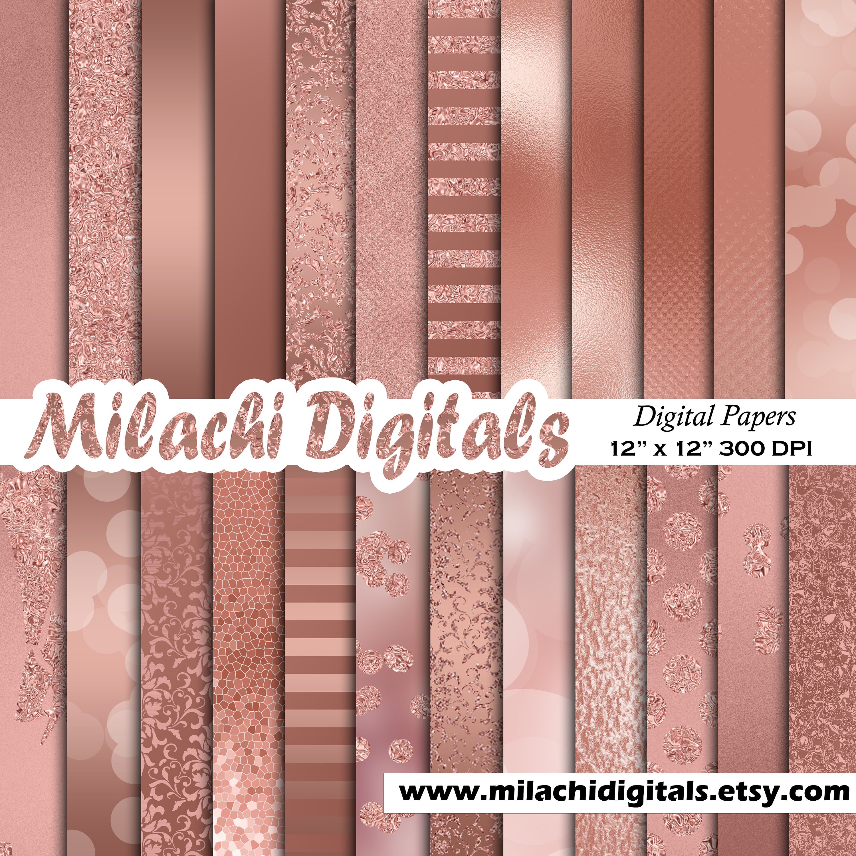 Rose Gold Wallpaper - Etsy Rose Gold Wallpaper - Etsy