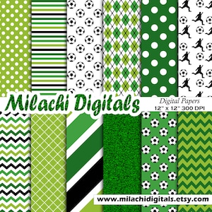 Fußball-Papier-Pack, Hintergrund, Tapete, Punkte, Streifen, Chevron, Fußball, Fußballer - M324