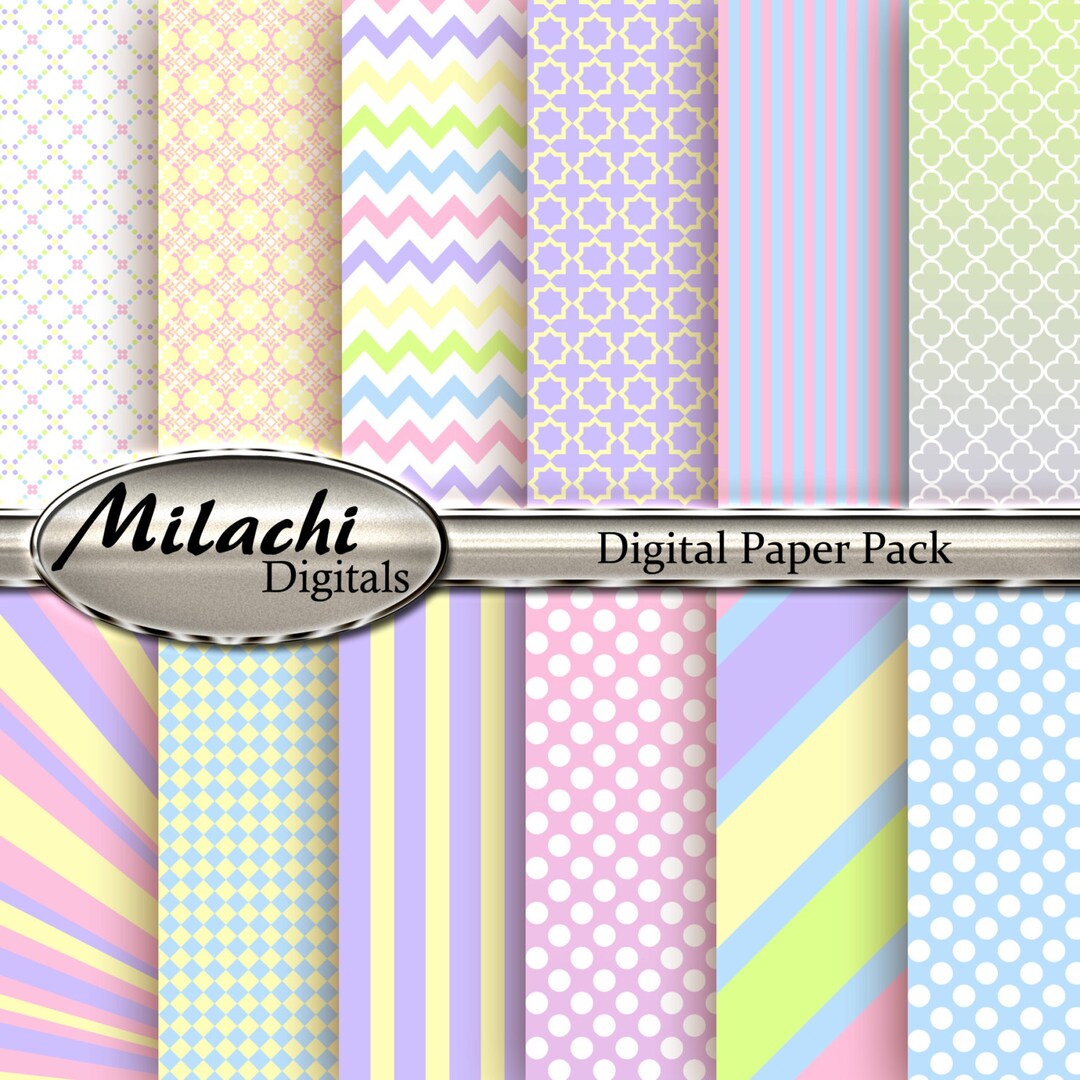 Easter Digital Paper Pack - Commercial Use - Instant Download - M10 - Etsy