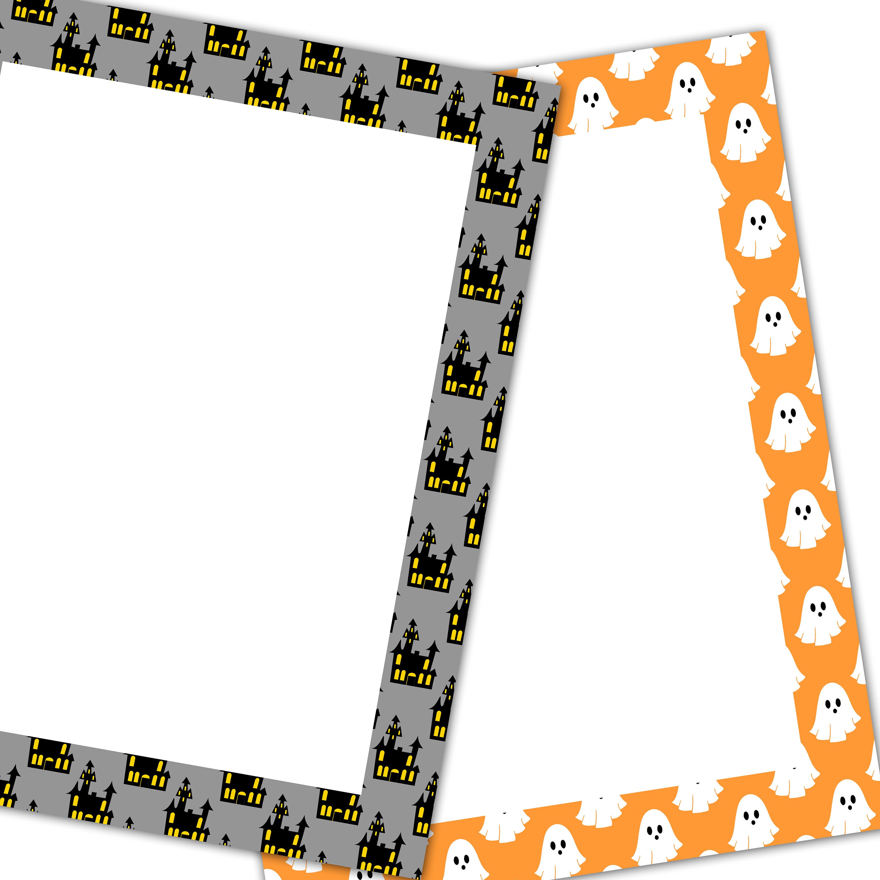 Printable Halloween Stationery, Trick or Treat Letter Paper, Halloween ...