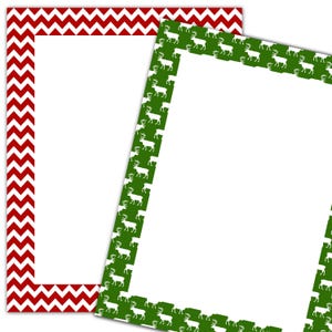 Printable Christmas Stationery Letter Paper Christmas Journal Paper 8.5 ...