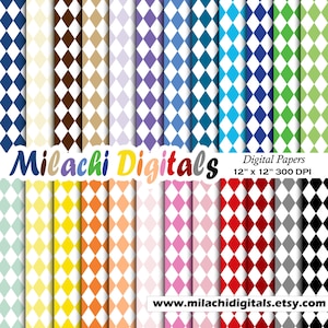 White diamonds digital paper, background, scrapbook papers, commercial use, printable, instant download - M326