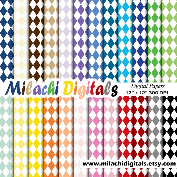 White diamonds digital paper, background, scrapbook papers, commercial use, printable, instant download - M326