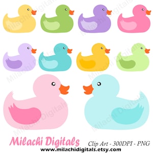 Rubber duck clipart, duckies clipart, vector graphics, rubber baby duck clipart, digital clip art, commercial use - M452
