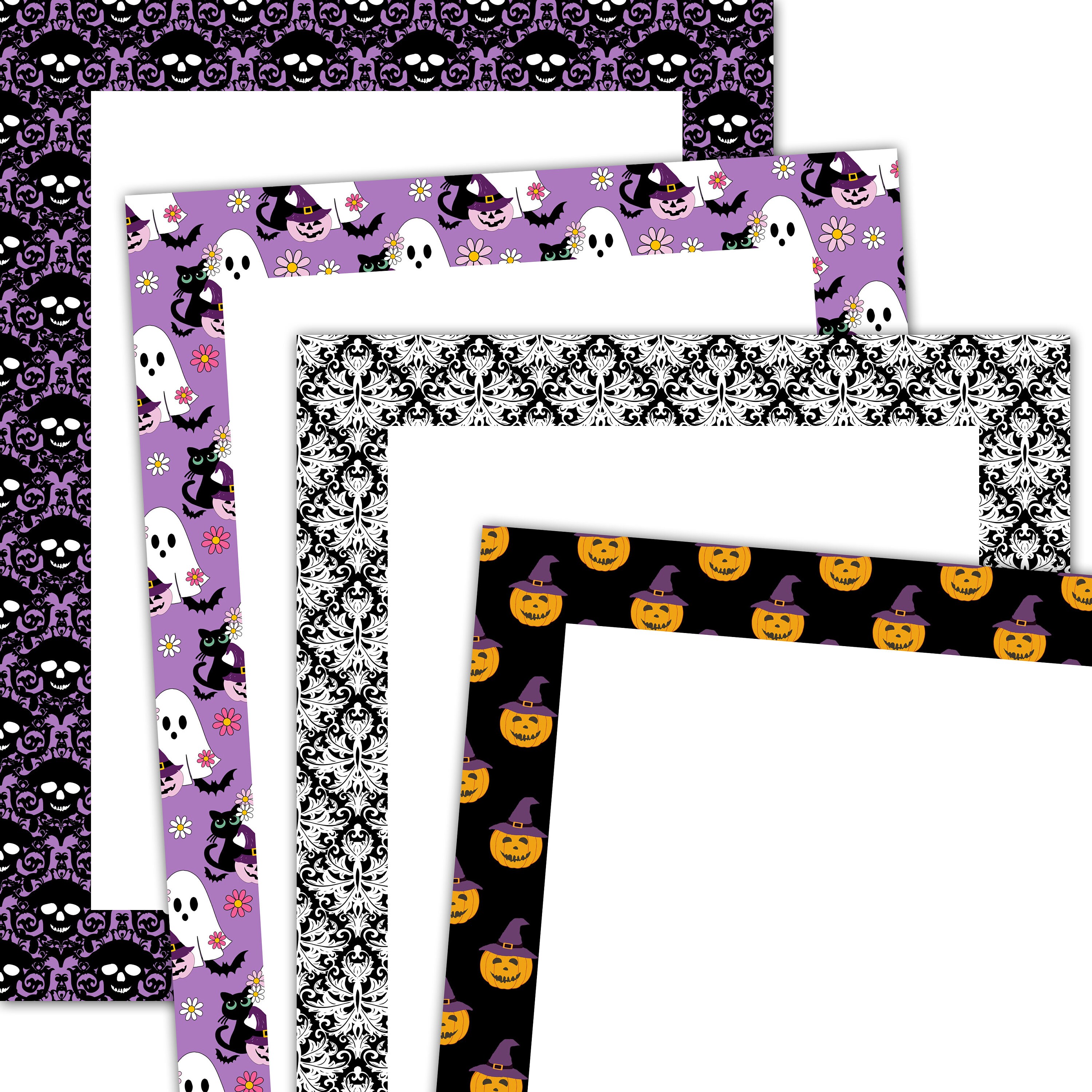 Printable Halloween Stationery Trick or Treat Letter Paper Halloween ...