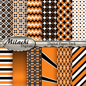 Halloween Digital Paper Pack - Commercial Use - Instant Download - M27