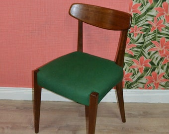 Teak 60s chair Danish design style 5x available Chair dining chair green Dining chair retro vintage teak