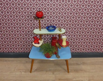 XL fifties flower stool large flower bench 50s etagere colorful decoration original sixties rockabilly retro flower etagere flower plant stand