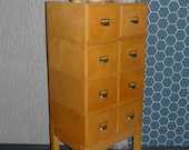 50s office cabinet cabinet rüster card box high cupboard mid century