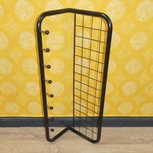 80s IKEA coat rack Viktor style Niels Gammelgaard black metal and steel wire hat rack hook rail vintage retro eighties