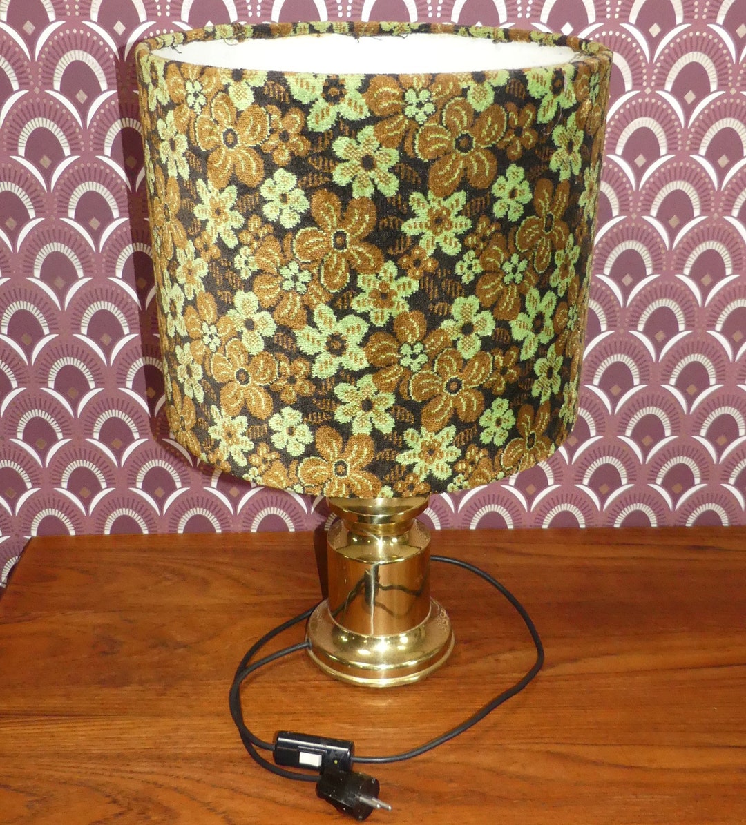 【ぬる】38灯 oldsea Vintage flower brown MIYABI × Vintage flower brown – oldsea