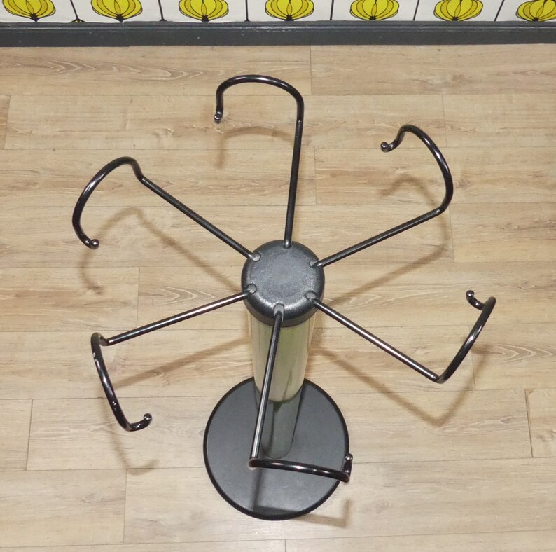 70s 80s Metal Coat Rack, Green, Freestanding Coat Rack, Clothes Stand ...