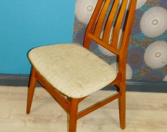 60s chair dining chair Danish design Teak DEN BLAA FABRIK great backrest 1 of 4 chair Vamdrup