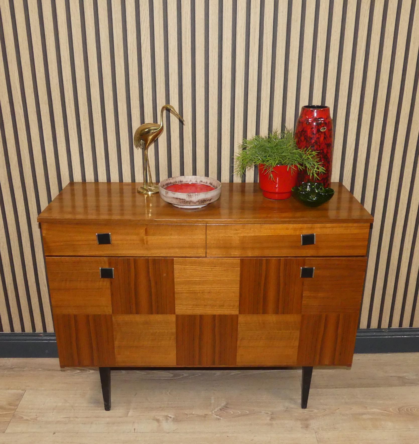 60s Hallway Cabinet With Drawers Chest of Drawers Hallway