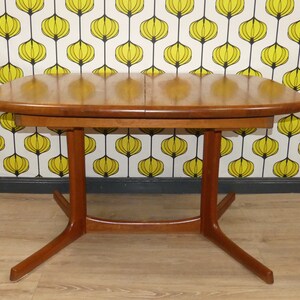 dyrlund massiver Teak Esstisch oval XXL ausziehbar 90cm/129/173/217cm Teak mid century vintage retro Tisch Bild 8