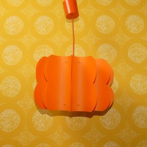 70s hanging lamp orange - Etsy 日本