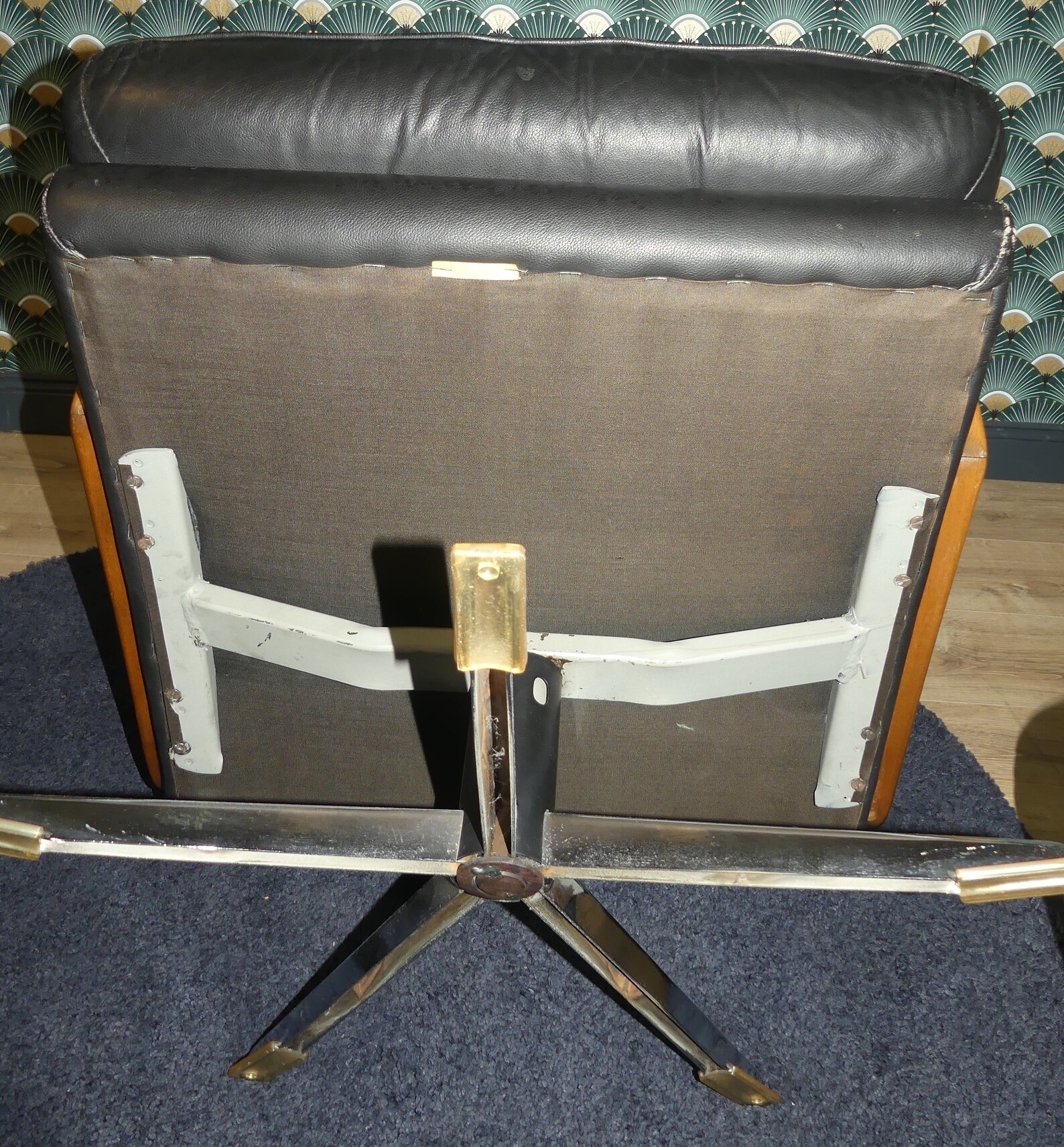 60s LÜBKE Leather TV Chair Lounge Chair Chair Easy Chair Etsy