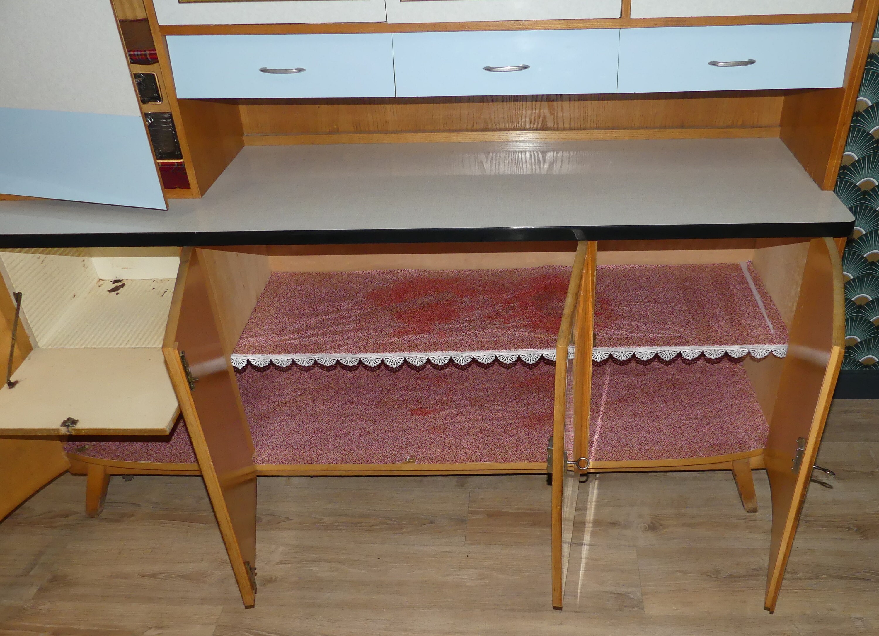 Musterring Wohnküche Pastell 50er Jahre Küchenschrank Resopal | Etsy