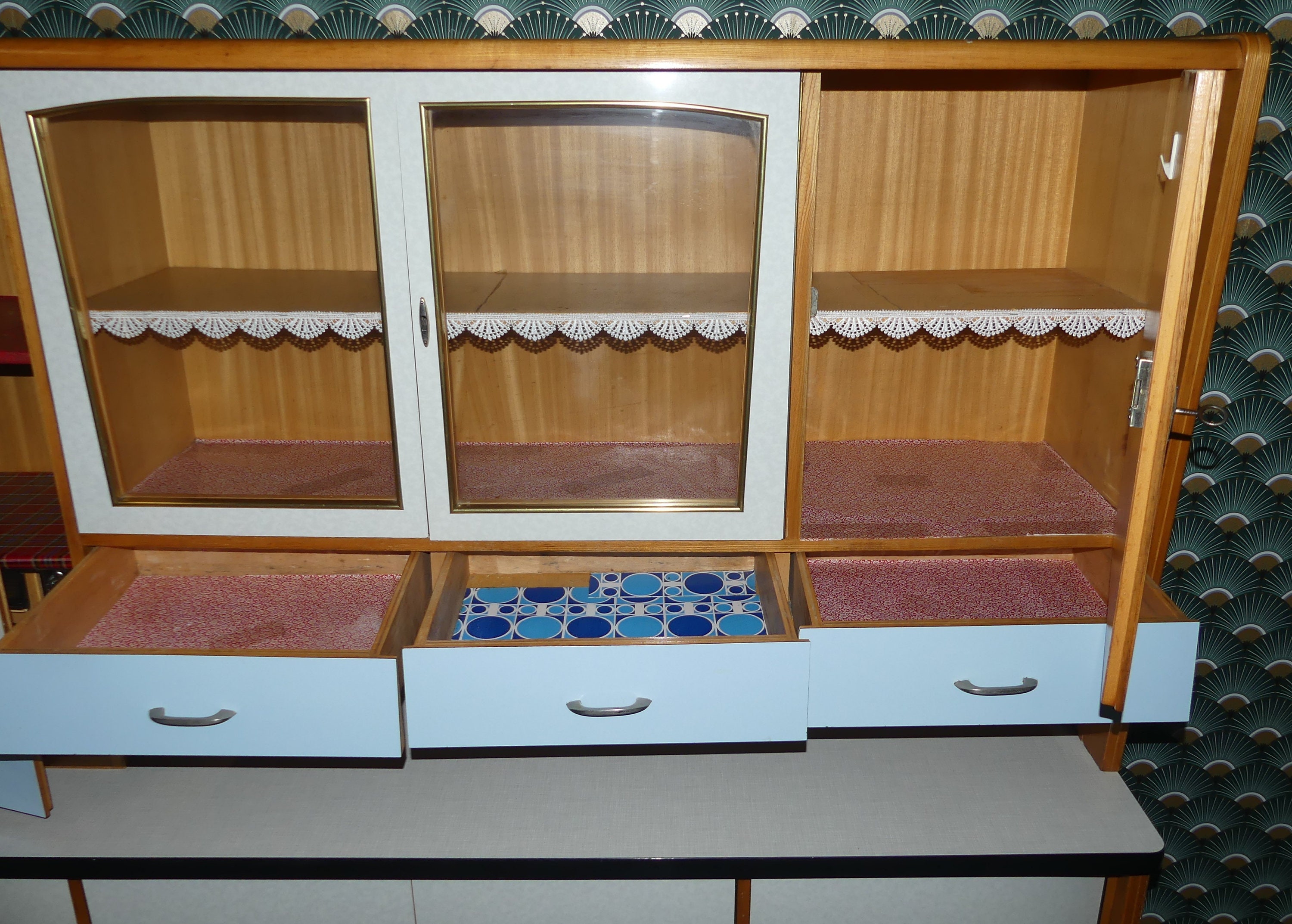 Musterring Wohnküche Pastell 50er Jahre Küchenschrank Resopal | Etsy