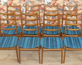 60年代の椅子2脚セット、ダイニングルームチェア、ブルーターコイズ