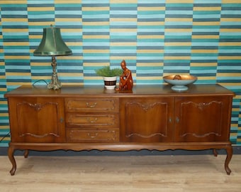 60er Jahre Chippendale Stilmöbel Sideboard Kommode 200cm mid century vintage shabby chic