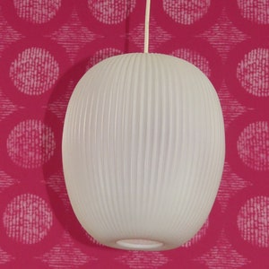 Lamp plastic 60s 70s Erco 2101 Aloys Gangkofner pleated lamp cocoon plastic ceiling light vintage space age