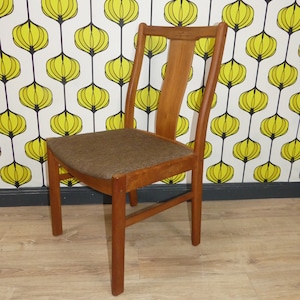 60s TEAK sturdy chair 60s Gangso Mobler Denmark sixties dining chair danish design chair dining