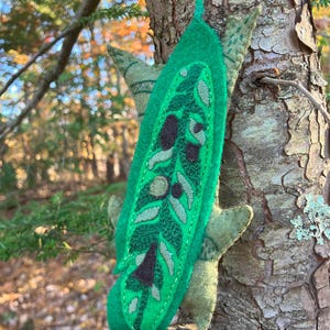 PDF Long Leaf Forest Spirit Felt Embroidery Pattern Inspired by The Legend of Zelda Korok