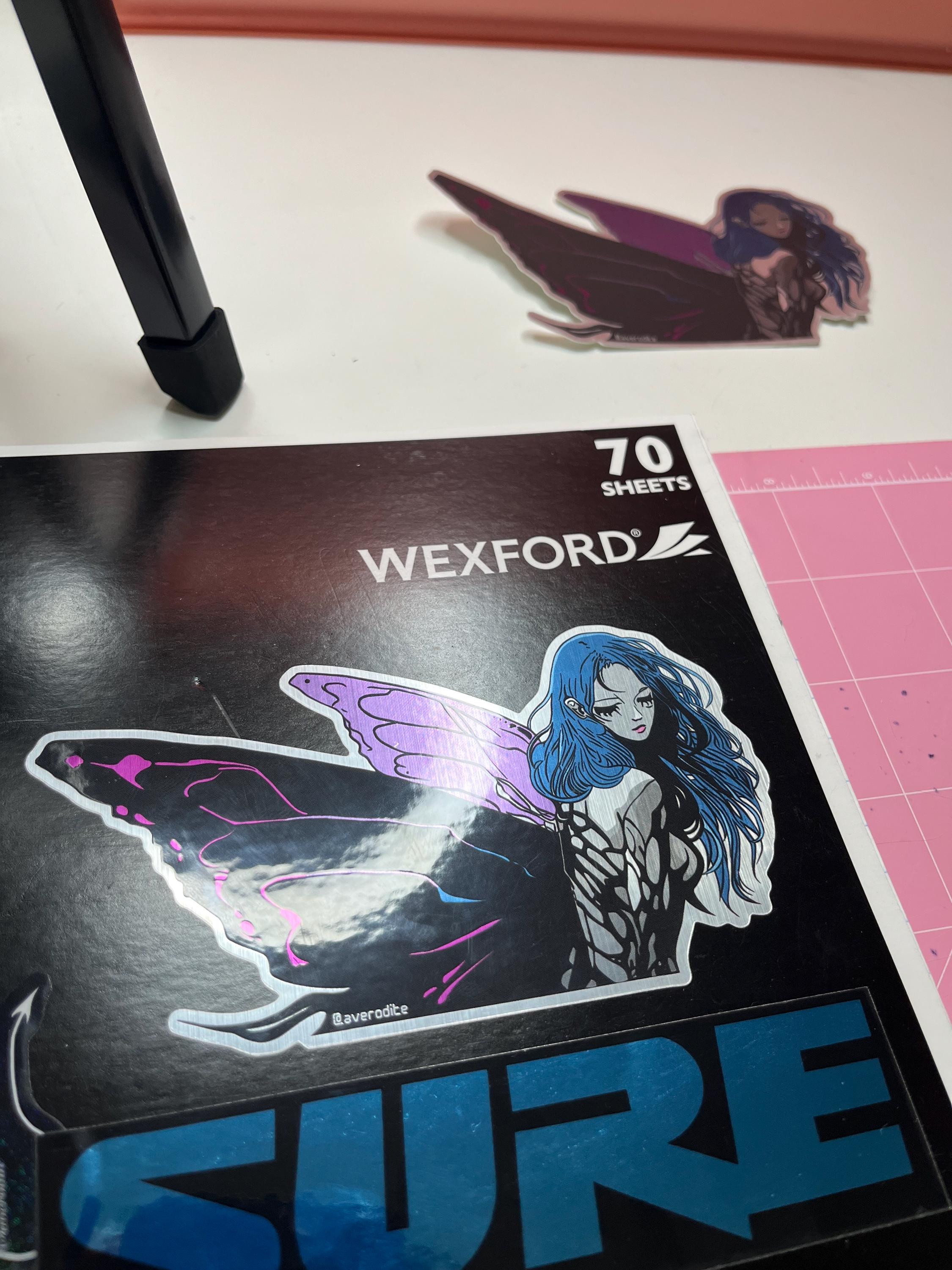 Cyber Fairy Sticker | Cyberpunk Dark Feminine Cybercore Aesthetic - Etsy