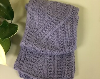 hand knitted muffler designs