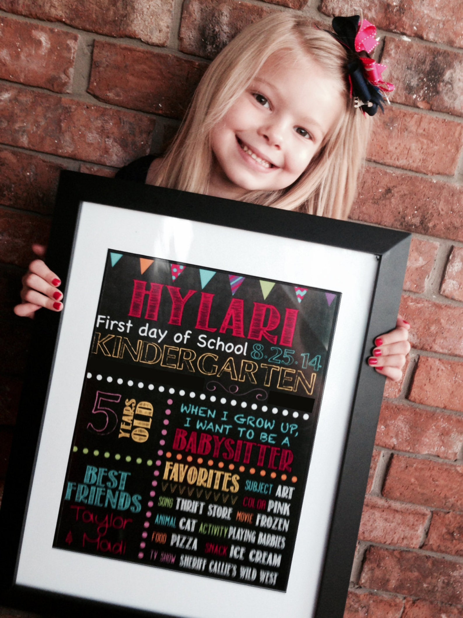 Singer First Day Back First Day of School Sign | Back to School | Last Day of School ...