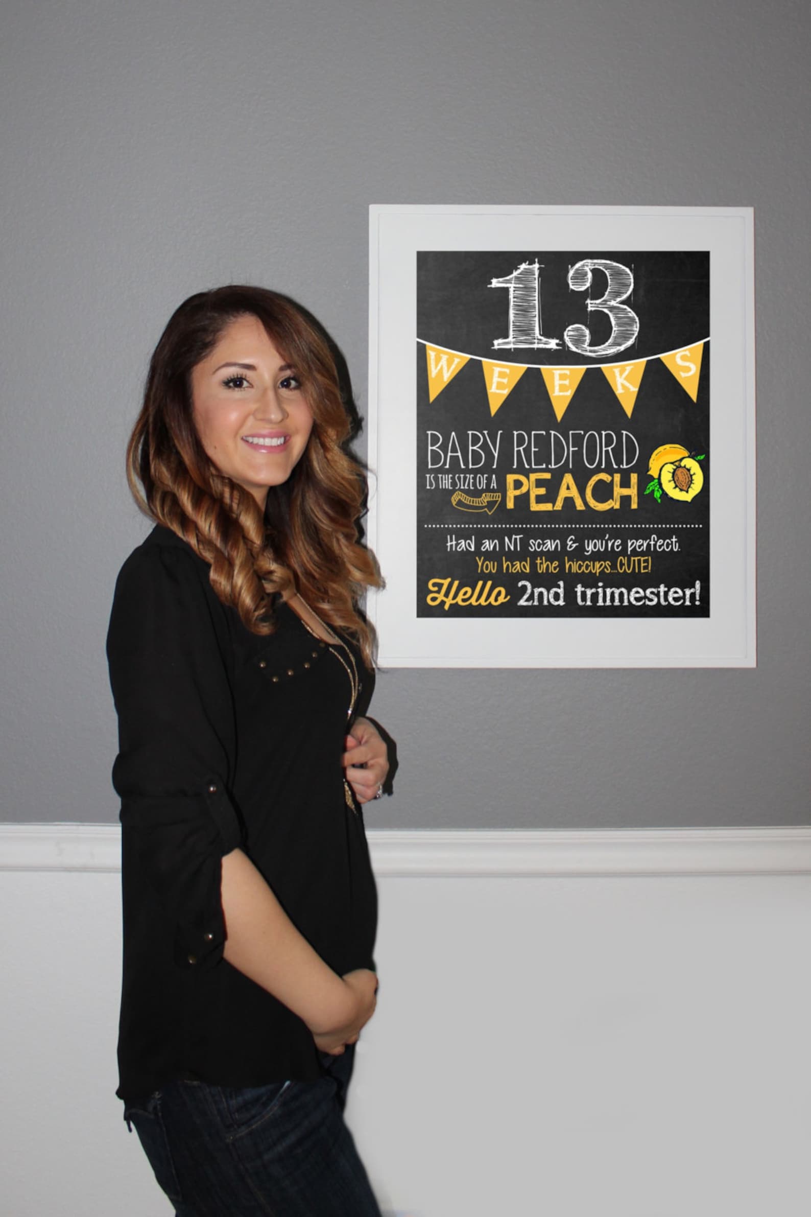 Weekly Pregnancy Chalkboard Sign Chalkboard Sign Weekly - Etsy
